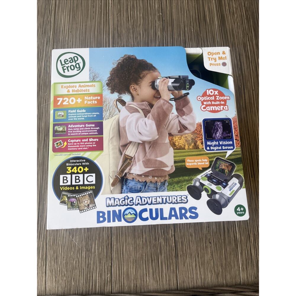 LEAPFROG MAGIC ADVENTURES BINOCULARS 10X ZOOM DIGITAL SCREEN CAMERA BRAND NEW